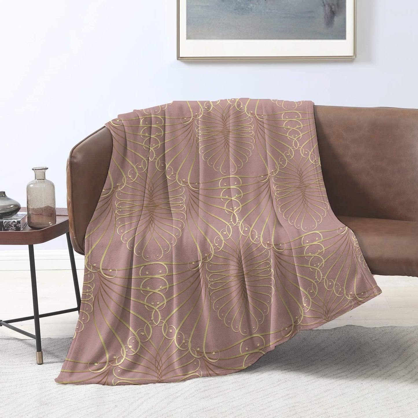 Pinkgold Velvet Blanket