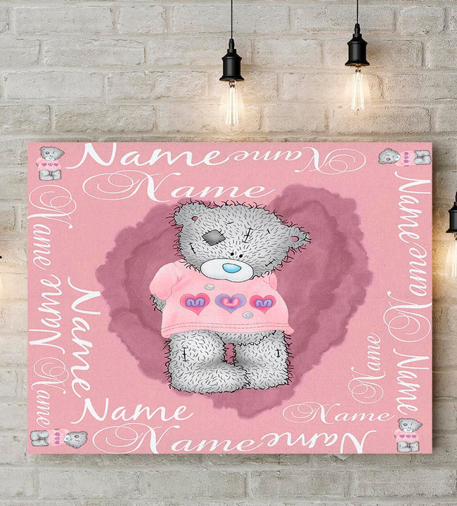 Teddy Bear Girls Canvas