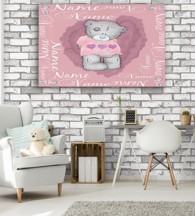 Teddy Bear Girls Canvas