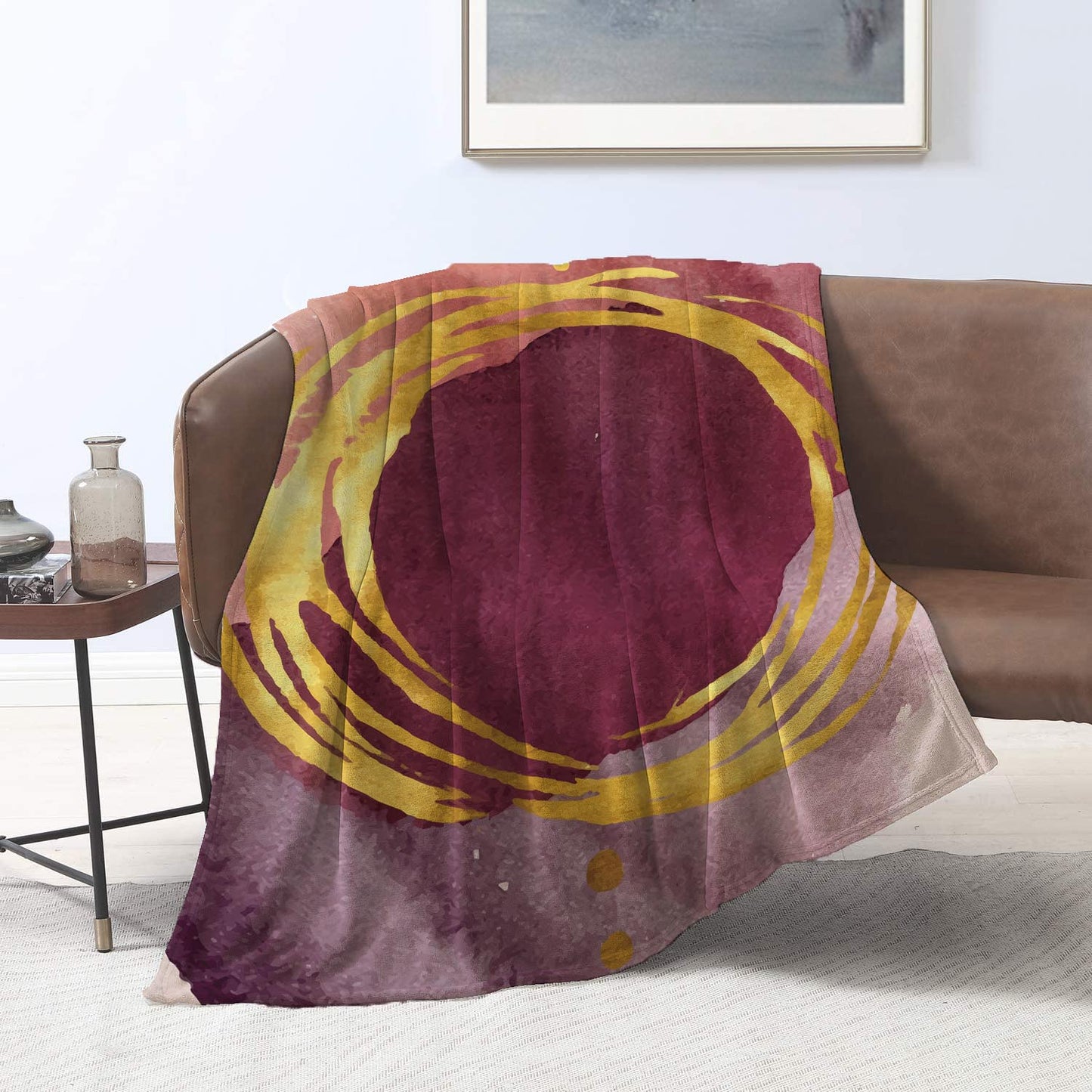 Golden Ring Velvet Blanket