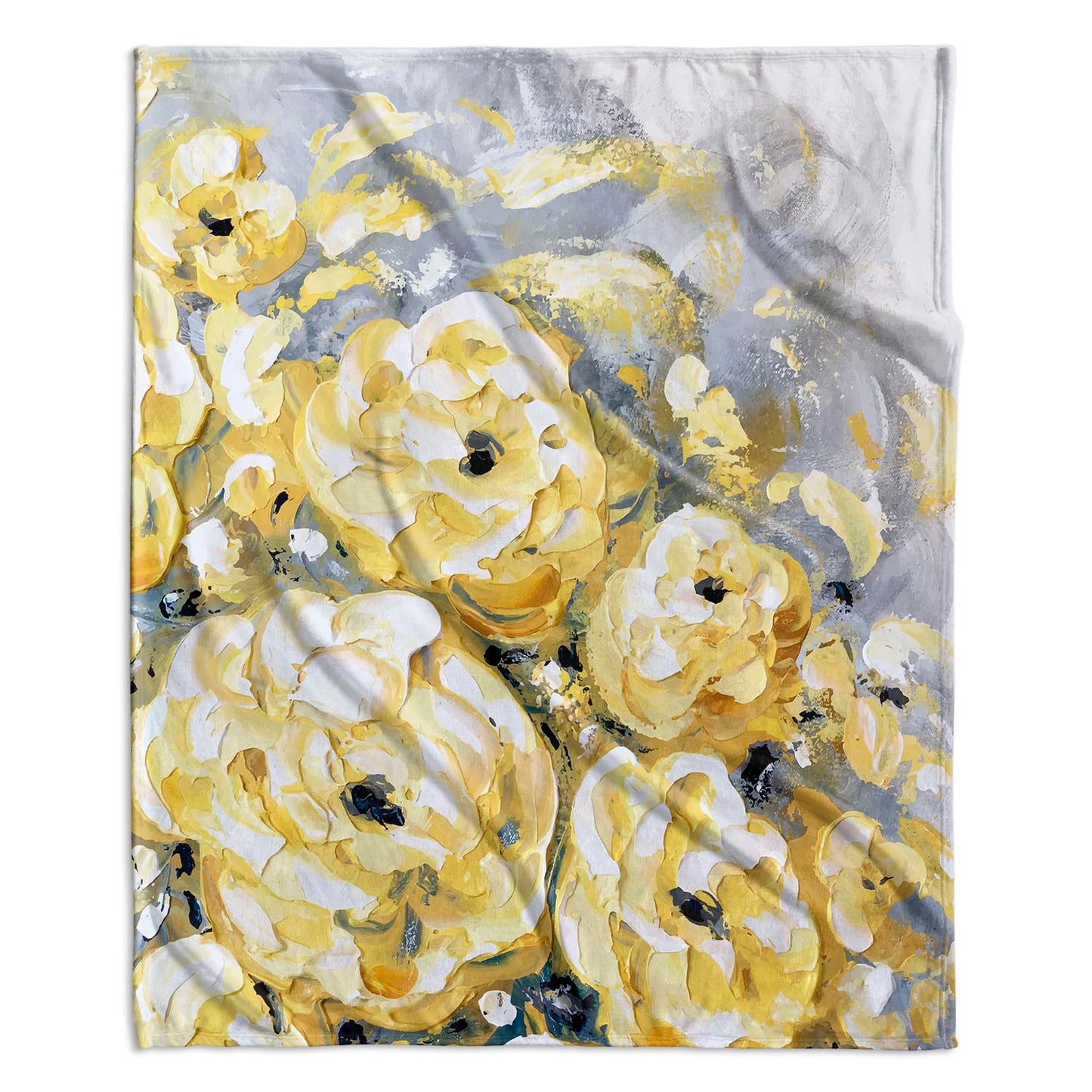 Yellow Roses Velvet Blanket