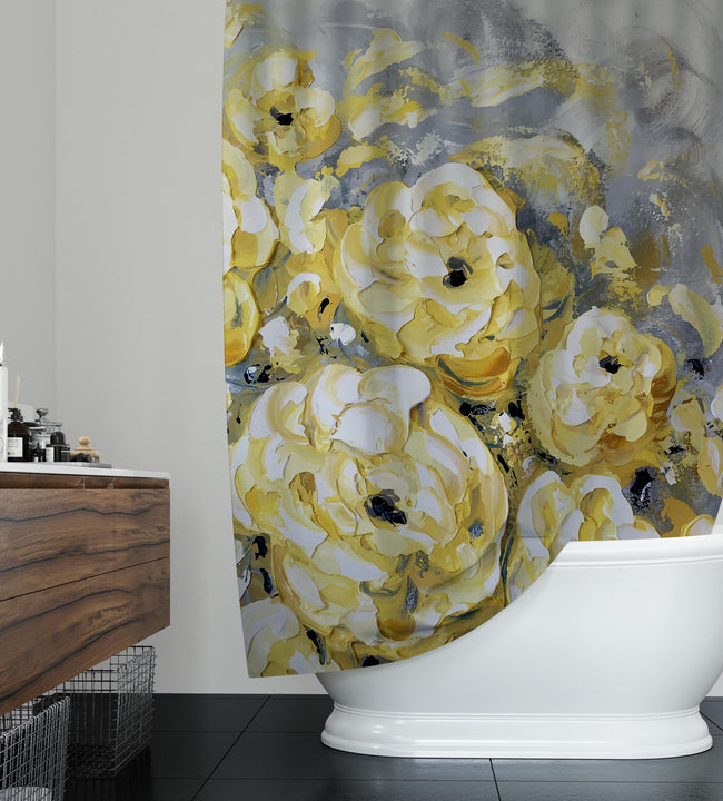 Yellow Roses Shower Curtain