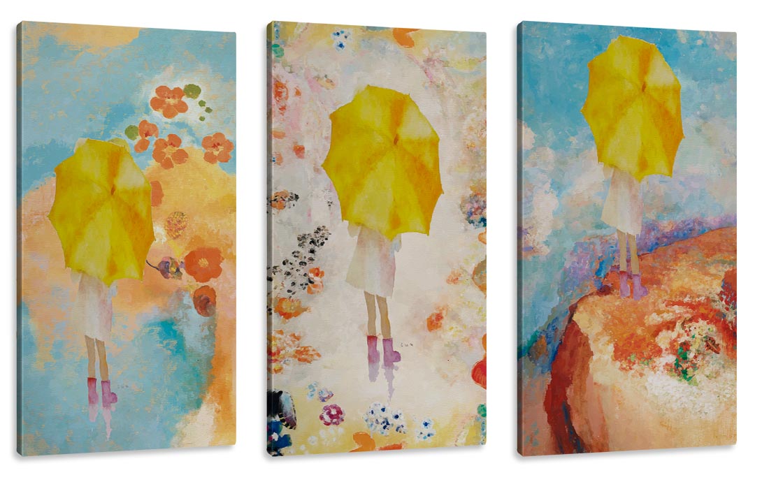 Garden Set of 3 Canvas Art