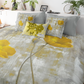 Abstract Yellow Flowers Comforter Set