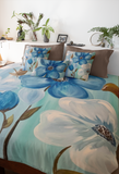 Blue Flowers Comforter Set