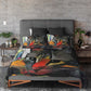 Abstract Cat Duvet Cover Set