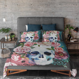 Lady Skull Duvet Cover Set