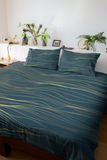 Golden Waves Duvet Cover Set