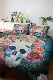 Lady Skull Duvet Cover Set