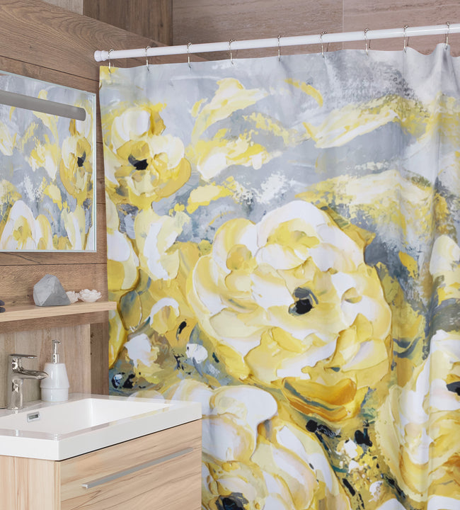 Yellow Roses Shower Curtain