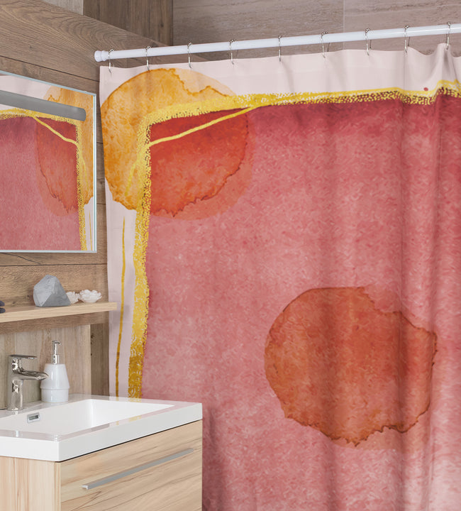 Wine Stain Shower Curtain
