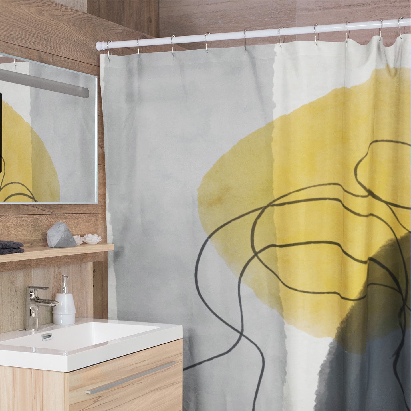 Dim Shower Curtain