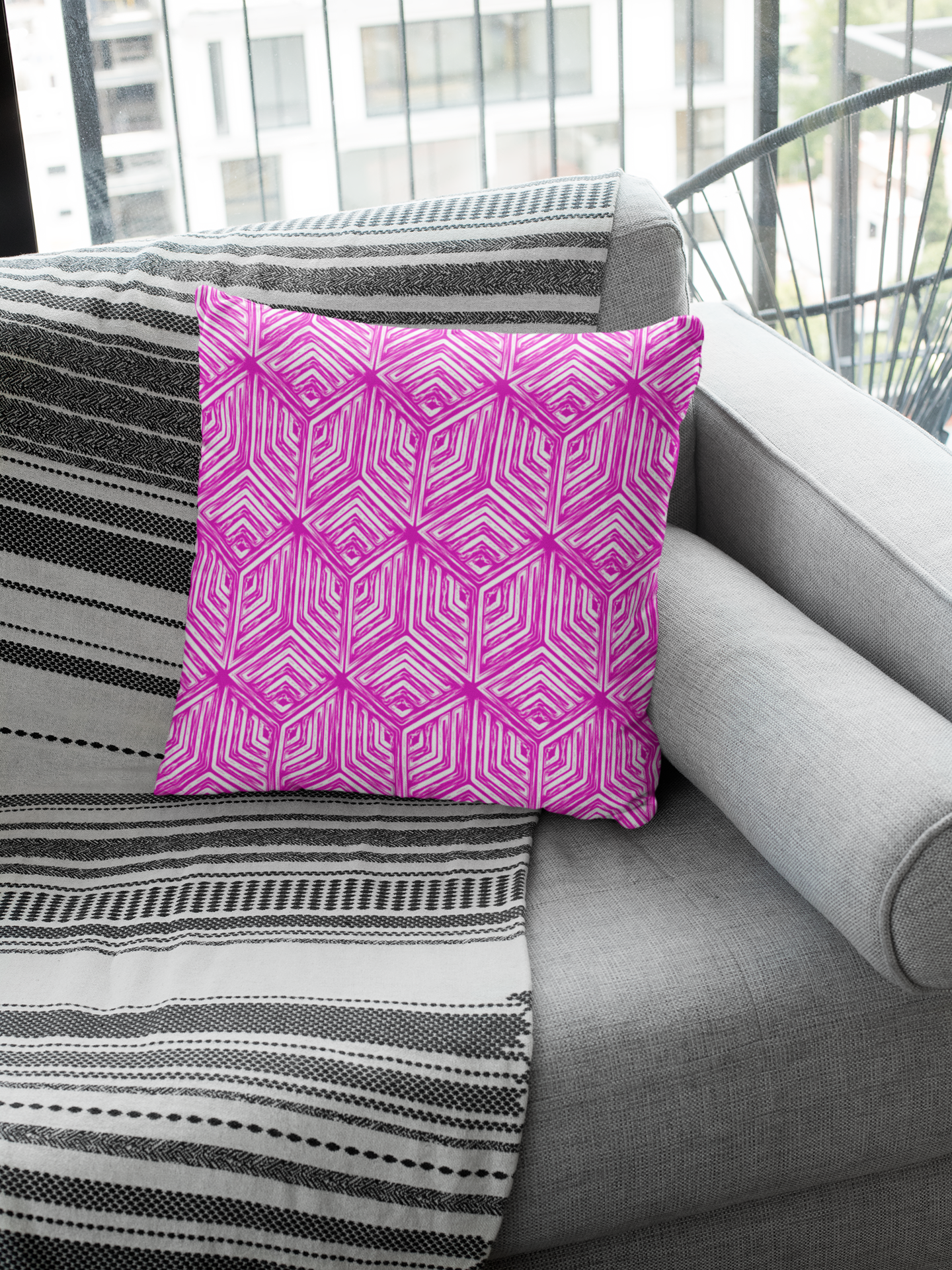 Diamante Pink Pillow